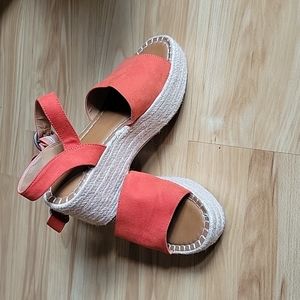 Orange Espadrille Sandals